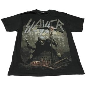 Slayer Heavy Metal Rock Band Vintage Shirt Vtg 2008